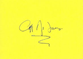 Griff Rhys Jones signed 6x4 yellow card. Rhys Jones. Good condition . Good condition. All autographs