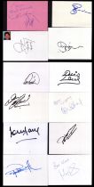 Collection of 12 Footballer signature white cards including names of Stuart McCall, Kevin