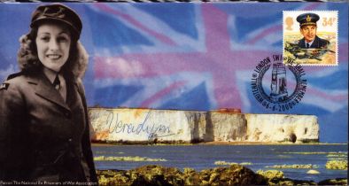 Vera Lynn signed We shall remember FDC. Good condition. All autographs are genuine hand signed and