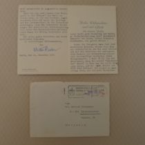 WW2 German SS A Christmas card signed by Walter Reder (1915 1991) dated 10th December 1971, sent