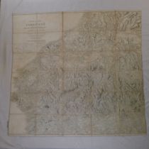 Rare An original Aaron Arrowsmith 1809 map titled A Map of the Pyrenees and the Adjacent Provinces