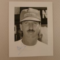 Ian Botham Cricket Legend autograph on a 10 inch x 8 inch black and white photograph of himself
