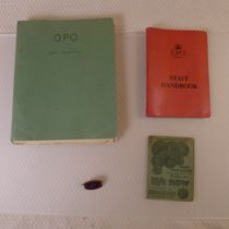 A collection of vintage General Post Office (GPO) , War Savings items comprising an original WW1 War