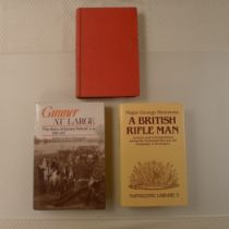 Three vintage military history books comprising A British Rifle Man Journals and Correspondence