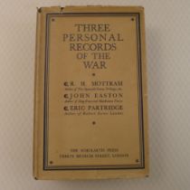 First Edition Three Personal Records Of The War by R H Mottram, John Easton and Eric Partridge