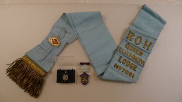3 x vintage original Masonic , RAOB items comprising a 1938 Royal Masonic Institute For Boys