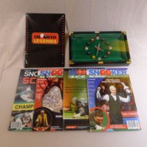 Snooker programmes, autographs and a snooker table clock comprising a 2010, 2011 Snooker Legends