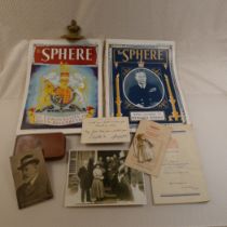 A collection of unusual Royal memorabilia comprising an original WW1 official 8 x 6 inch black and