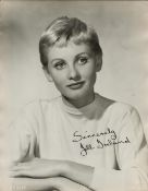 Jill Ireland signed vintage oversize photo (15x12), lovely early head and shoulders image. English