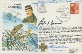WW2 RAF Roland Beaumont, John Keatings and 1 other Signed Captain JA Liddell VC MC Flown FDC.