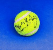 Tennis Greg Rusedski Signed HB Sports Tennis Ball. Signed in black ink. Good Signature of a