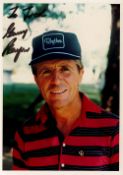 Golf Gary Player signed 7x5 colour photo dedicated. Gary James Player DMS, OIG (born 1 November