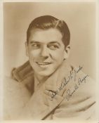 Ronald Reagan signed vintage Black and white photo. 10 x 8 Inch from early in his career with