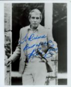Perry Como Signed 10x8 inch Black and White Photo. Signed in blue ink. Dedicated. Good condition.