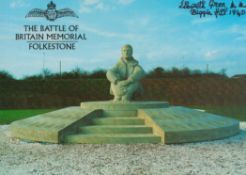 Elspeth Green (NCO in WAAF) Signed Battle of Britain Memorial 6x4 inch Colour Postcard. Good