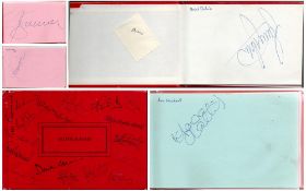 Red Autograph Book with 14 Signatures in total including footballers. Personally signed by Danny