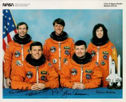 Space. All Members of STS-56 signed 10 x 8 inch colour NASA photo. Signed by Kenneth D. Cameron,