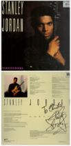 Signed Stanley Jordan and dedicated LP Cornucopia. Dedicated to Christine. Good condition. All