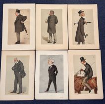 Vanity Fair print collection of 6 Prints. Titles include Poetry Subject Sir FHC Doyle Bt Dated 24/