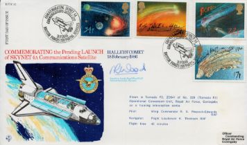 Sqn Ldr Nigel Wood Signed Commemorating The Pending Launch of Skynet 4a Communications Satellite