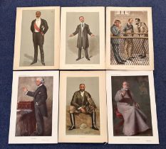 Vanity Fair print collection of 6 Prints. Titles include The Greatest Living Frenchman Subject