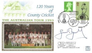 Cricket Geoffrey Boycott signed 120 Years of County Cricket The Australian Tour 1993 FDC PM The