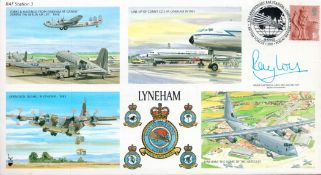 Group Captain R Lock OBE R. A. F. Station Commander Signed FDC Lyneham 2003 limited Edition 100 with