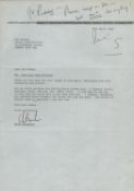 Chris Bonington signed TLS dated 28/4/80 on his headed notepaper in response to a request for him to