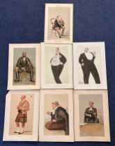 Vanity Fair print collection of 7 Prints. Titles include He can marshal evidence Subject Mr