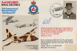 Wg Cdr K. G. Baynes RAF Signed No 48 Squadron- 30th Anniversary of Operation Varsity 24th March 1975
