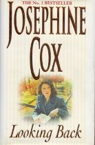 Josephine Cox Signed Book Looking Back Hardback Book 2000 First Edition Signed by Josephine Cox on