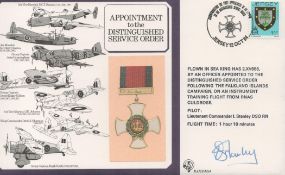 Lt Cdr I Stanley DSO Signed Appointment to the Distinguished Service Order FDC With Jersey Stamp and