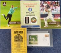 Cricket Collection of 3 Reference Books and a Signed Programme. Cricket England v Australia multi