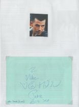 Peter Cunnah signed 7x5 album page with unsigned 2x2 colour photo and on reverse Easther Eternal