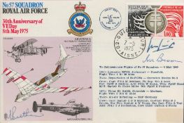 Air Marshal Sir Michael Giddings, Air Marshal Sir Ivor Broom and Sir Michael Beetham Signed No 57