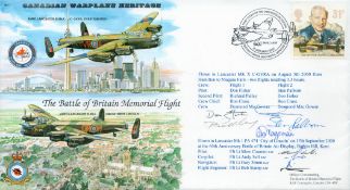Pilots Don Fisher, Sten Palborn and Merv Counter plus Desmond MacGowan crew Multi-Signed FDC The