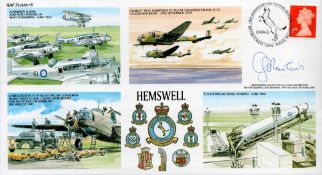 Sqn Ldr Colin Rawlins O. B. E. D. F. C. Signed FDC Hemswell 2003 Limited Edition 100 with FDI