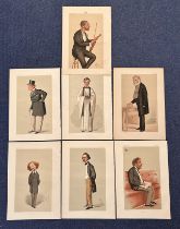 Vanity Fair print collection of 7 Prints. Titles include Diplomacy Subject The Earl of Malmesbury