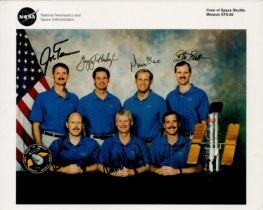 Space. All Members of STS-82 Crew signed 10 x 8 inch colour NASA photo. Signed by Kenneth D.