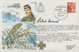 Wg Cdr Roland Beaumont Signed Captain JA Liddell VC Flown First Day Cover. 439 of 1269. 10p
