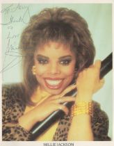 Millie Jackson signed 10 x 8 inch colour glossy personalised photo. Signed in black biro, dedicated.