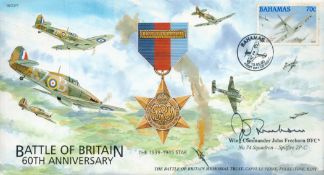 Wing Commander John Freeborn D. F. C. Signed FDC 60th Anniversary Battle of Britain 2000 Limited