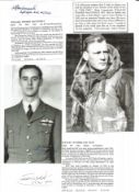 WW2 BOB fighter pilots William McConnell 245 sqn, Stanley Duff 23 sqn signature pieces with