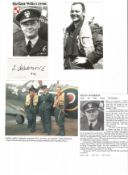 WW2 BOB fighter pilot Stefan Witorzenc 501 sqn signature piece with biography details fixed to A4