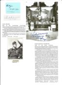 WW2 BOB fighter pilots Karl Mrazek 43 sqn, Peter McGregor 416 sqn signature pieces with biography