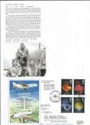 WW2 BOB fighter pilot Stanley Nunn 236 sqn signed RAF FDC with biography details fixed to A4 page.