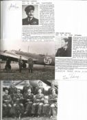 WW2 BOB fighter pilots John Norwell 54 sqn, John Selway 604 sqn signature piece with biography