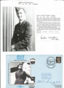 WW2 BOB fighter pilot Robert Innes 253 sqn, Dugald Lumsden 236 signed cover and signature piece with