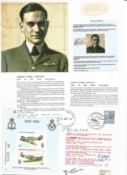 WW2 BOB fighter pilot Gordon Atkinson 248 sqn, James Melvill 264 sqn signed 40th ann BOB cover