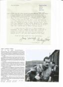WW2 BOB fighter pilot O'Neil, John 601 sqn signed letter with WW2 content with biography details